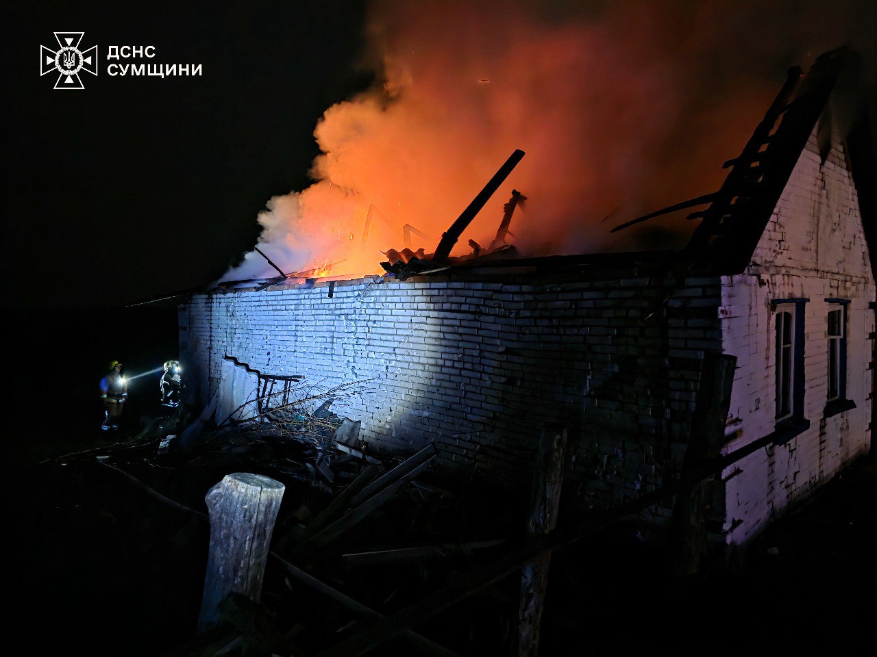 Наслідки нічних обстрілів на Сумщині